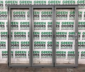 TRIPLE GLAZED BI-FOLD DOORS ALUMINIUM BIFOLDING BIFOLDS LIGHT GREY EXTERNAL NEW