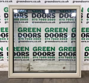 TOP HUNG CASEMENT WINDOW ALUMINIUM EXTERNAL EXTERIOR CREAM DOUBLE GLAZED NEW