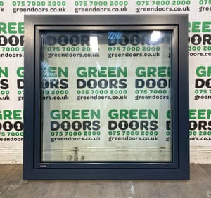 ALUMINIUM WOODEN CASEMENT WINDOW ALUCLAD BRAND NEW ANTHRACITE GREY EXTERIOR
