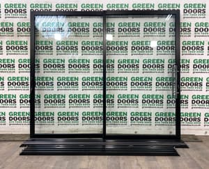 SLIDING ALUMINIUM PATIO DOORS SLIDERS ALI BLACK CORTIZO DOUBLE GLAZED NEW