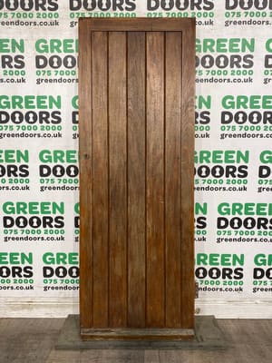 THIN NARROW HARDWOOD DOOR GATE NO GLASS TIMBER WOODEN BARN EXTERNAL SOLID SIDE