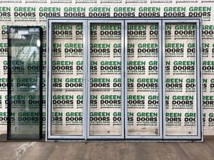 PUSH BAR TO OPEN BIFOLDS BIFOLDING DOORS TALL ANTHRACITE GREY 7016 EXTERNAL NEW