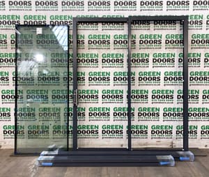 ALUMINIUM SLIDERS PATIO DOORS EXTERNAL EXTERIOR DOUBLE GLAZED ANTHRACITE GREY