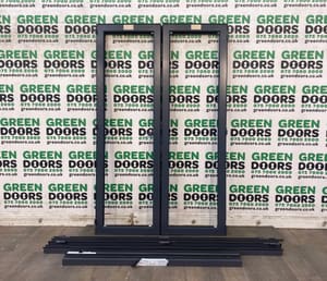 THIN NARROW BIFOLDING DOORS ORIGIN SLIDING ANTHRACITE GREY RAL BIFOLDS PATIO