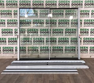 ULTRA SLIM PATIO DOORS ALUMINIUM SLIMLINE 20MM SIGHTLINES CORTIZO WHITE SLIDING