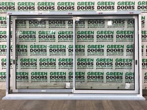 SHORT ALUMINIUM PATIO DOORS INLINE SLIDERS WHITE ULTRA THIN SLIM EXTERNAL NEW
