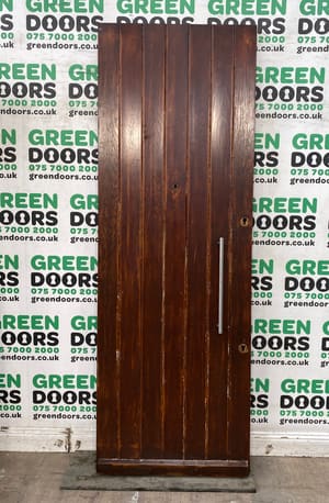 SOLID OAK TIMBER DOOR TALL HARDWOOD WOODEN WOOD EXTERNAL EXTERIOR THIN NARROW