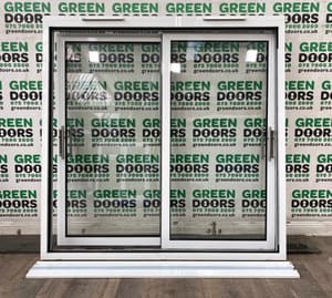 WHITE SLIDING PATIO DOORS EXTERNAL ALUMINIUM SLIDERS TWO PANE GLAZED ALI EXTERIO