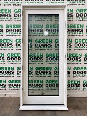 TRIPLE GLAZED BACK DOOR WOODEN EXTERNAL WHITE TIMBER EXTERNAL EXTERIOR NEW