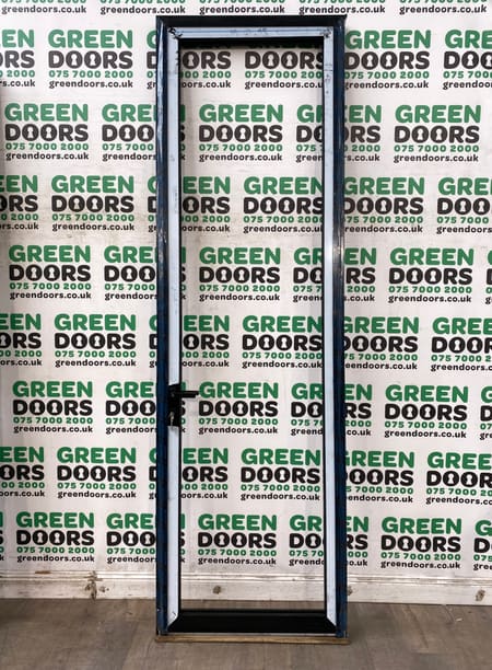 Black Aluminium Back door