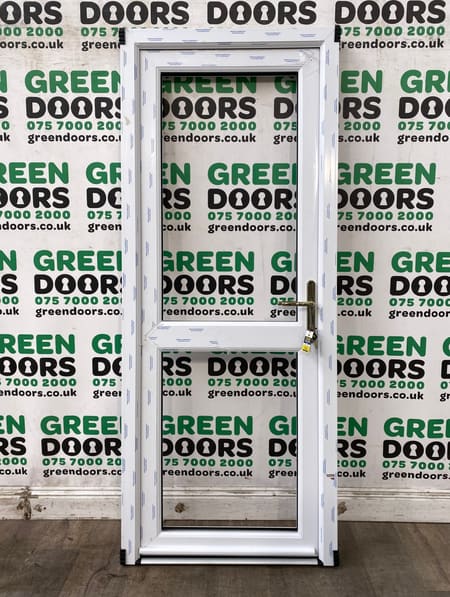 White uPVC Back door