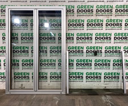 Grey Aluminium French doors