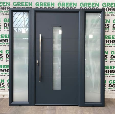 Grey Aluminium Front door