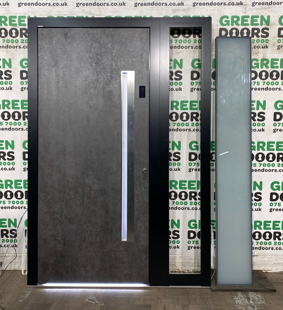 Grey Aluminium Front door
