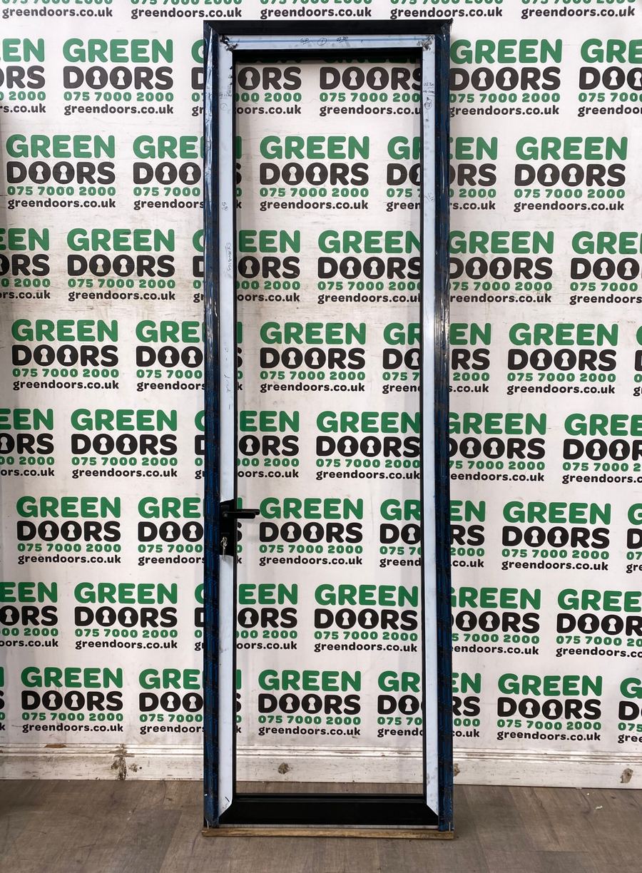 Black Aluminium Back door