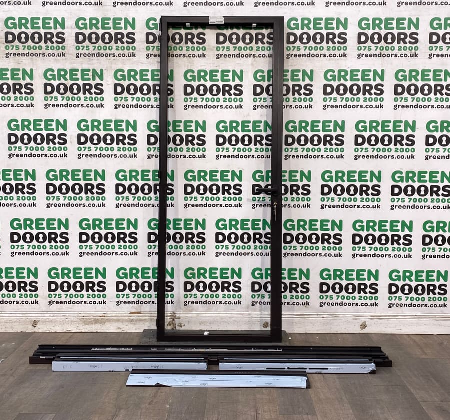Brown Aluminium Back door