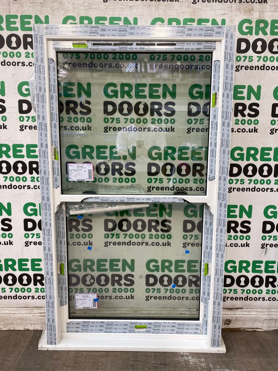 White uPVC Box sash window