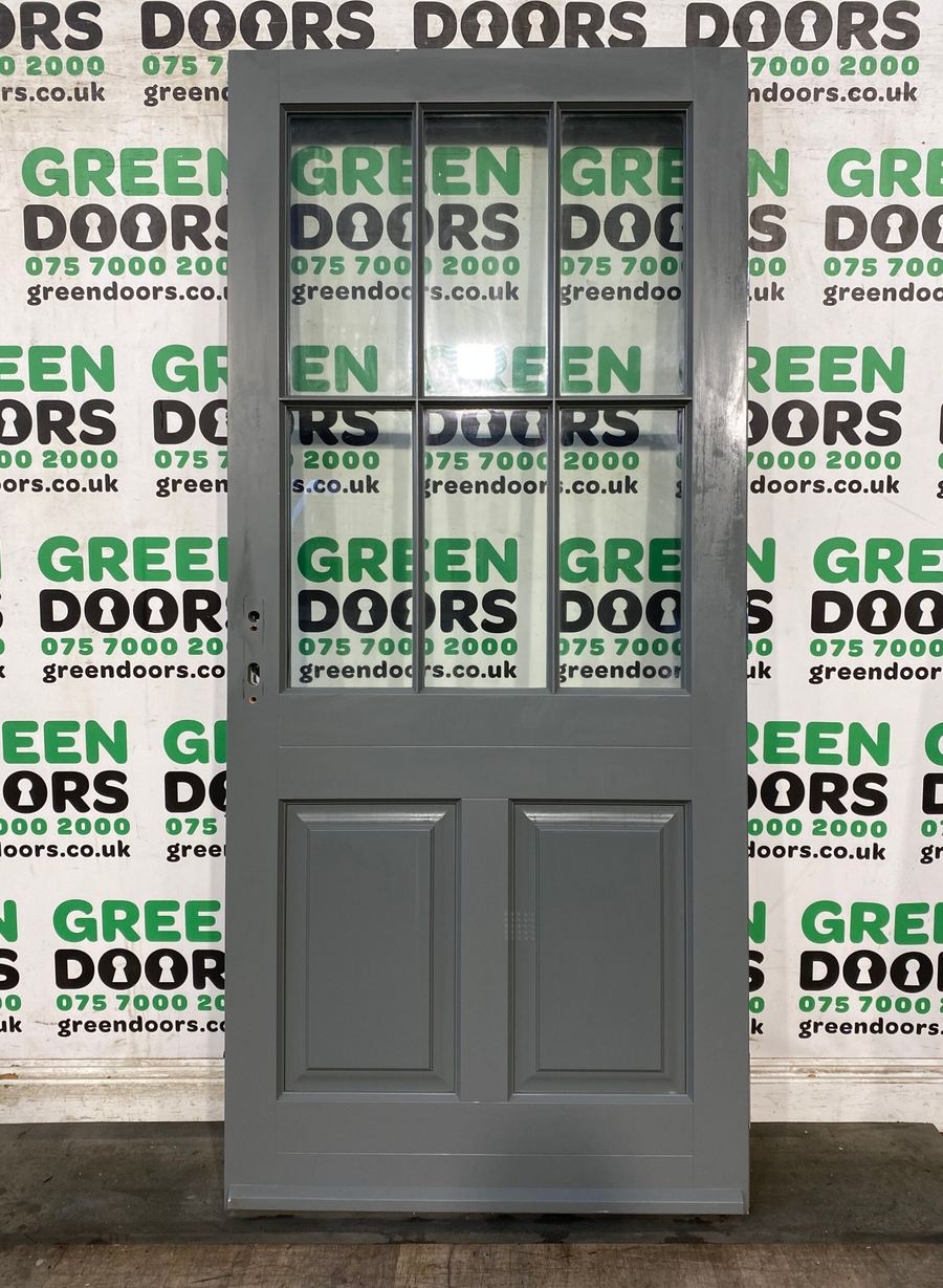 Grey Wooden Back door