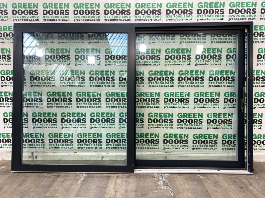 Grey Aluminium Sliding doors