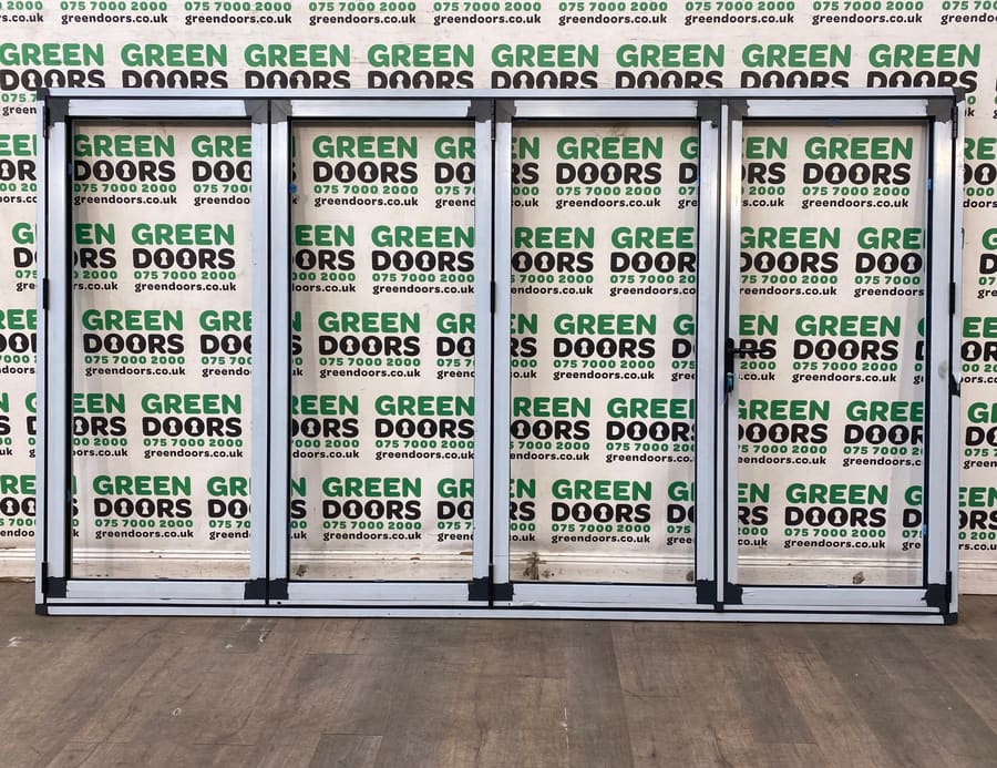 Grey Aluminium Bi-folding doors
