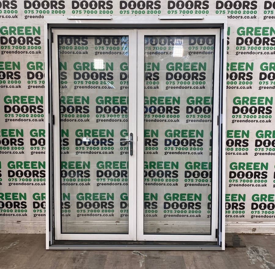 White Aluminium French doors