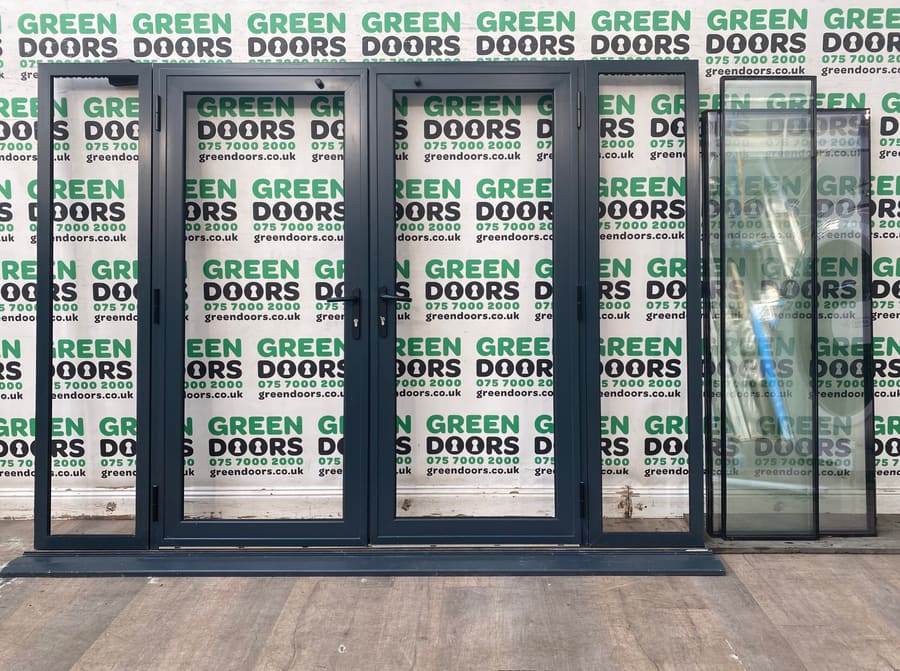 Grey Aluminium French doors