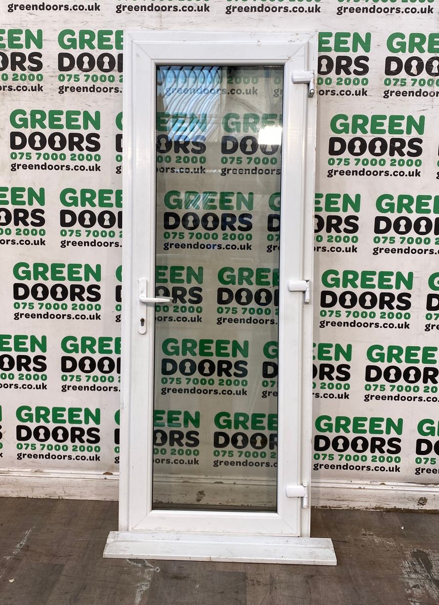 White uPVC Back door