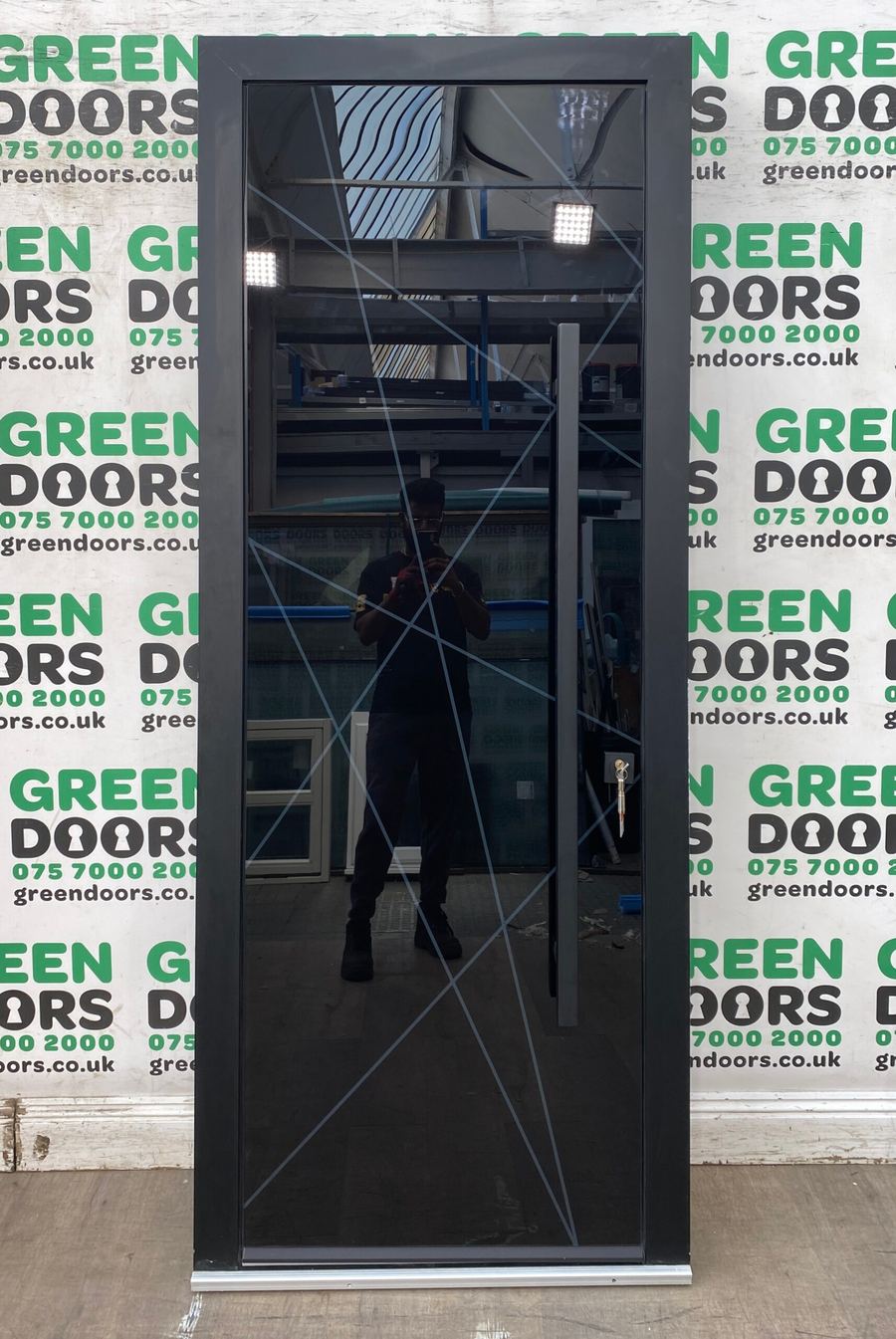 Black Aluminium Front door