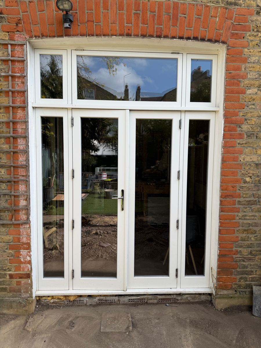 White Wooden French doors