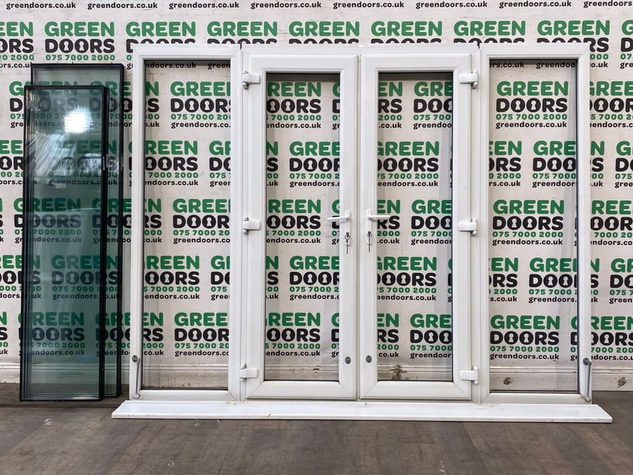 White uPVC French doors
